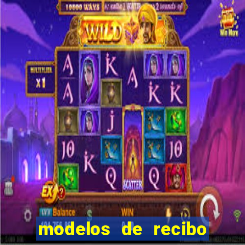 modelos de recibo de pagamento word